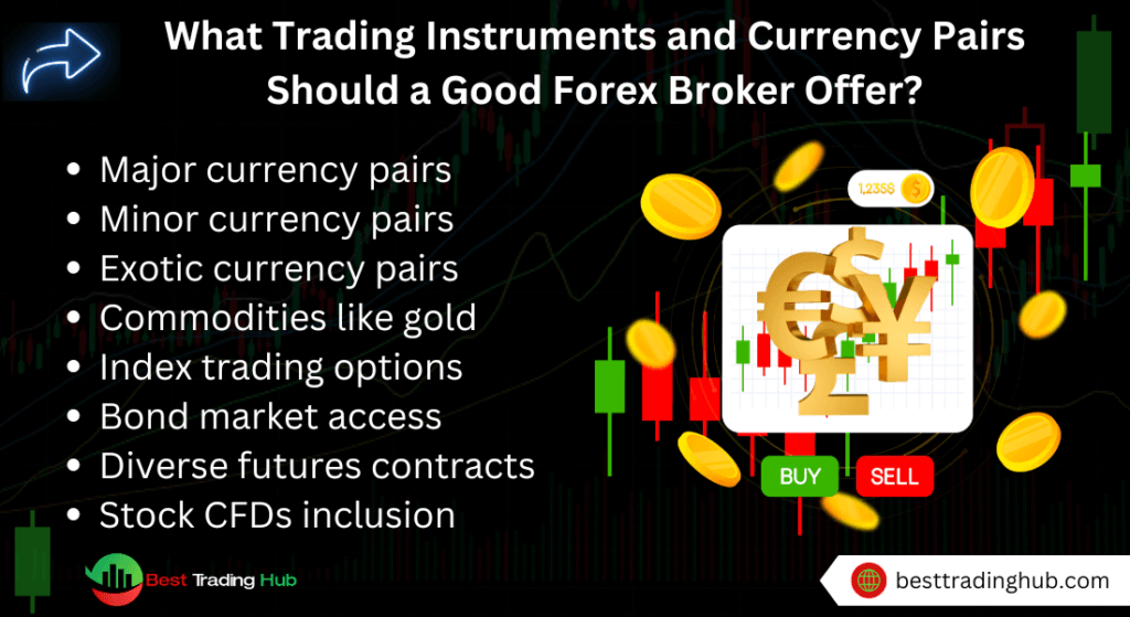 What Trading Instruments and Currency Pairs Should a Good Forex Broker Offer